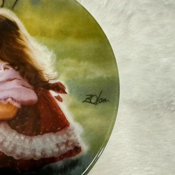 Vintage “Colors of Spring” by Donald Zolan 1989 USA Trinket Plate Jewelry Dish - Picture 3 of 7